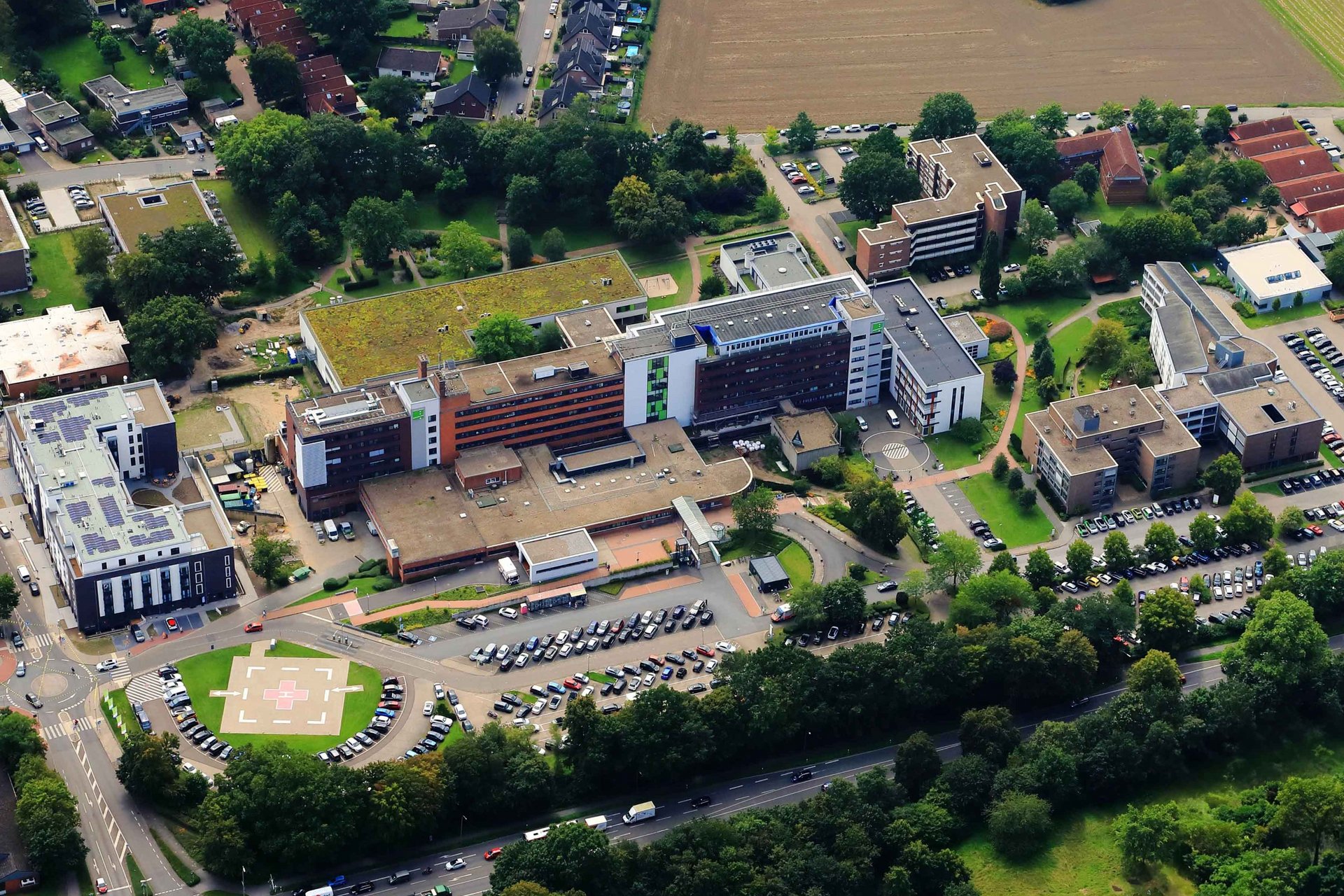 Luftaufnahme des Gesundheitscampus Wesel